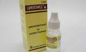 Глазные капли Цикломед