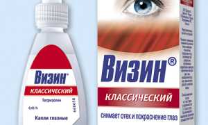 Глазные капли Визин классический – инструкция по применению при отеке и покраснении глаз, аналоги