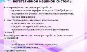 Изолированная вегетативная недостаточность