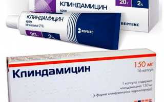 Клиндамицин — инструкция, показания, состав, способ применения свечей, уколов, геля и капсул