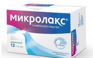 Микролакс — инструкция по применению микроклизмы для детей и взрослых