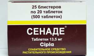 Инструкция по применению Сенаде, показания, состав слабительного