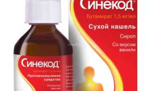 Синекод — инструкция по применению для детей и взрослых