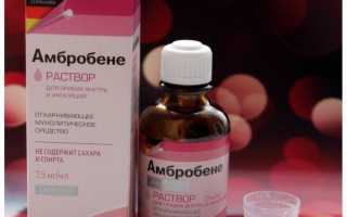 Сироп Амбробене для детей — что нужно знать о препарате. Инструкция и отзывы