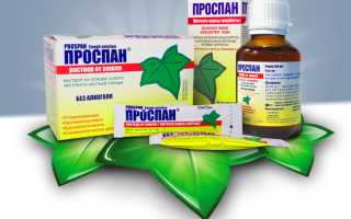 Проспан от кашля для детей и взрослых в форме сиропа и капель, инструкция по применению
