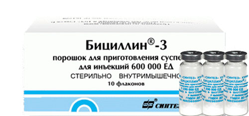 Бициллин - антибиотик пенициллинового ряда с узким спектром действия