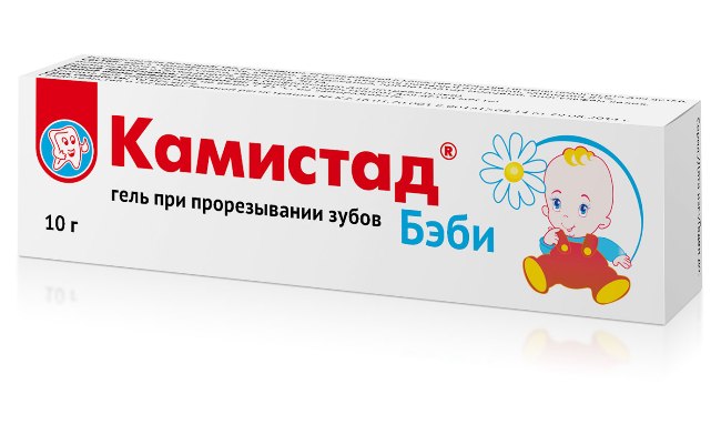 Камистад бэби используется для облегчения болей у малышей во время прорезывания зубов