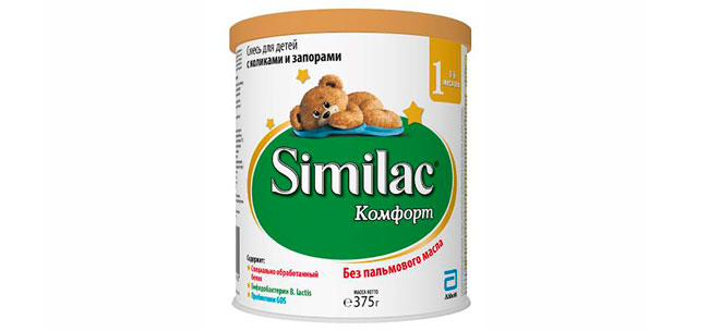 Детская смесь Similac Комфорт специально разработана для детей с коликами, запорами и повышенным газообразованием