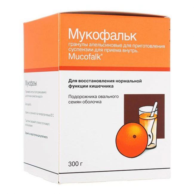 Действующее вещество препарата Мукофальк поглощает примерно такое количество воды, которое в 40 раз превышает его собственную массу