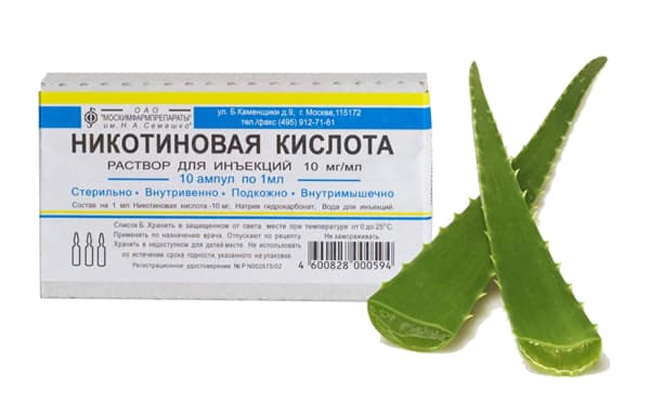Маска из витамина B3 и сока алоэ, поможет в борьбе с выпадением волос