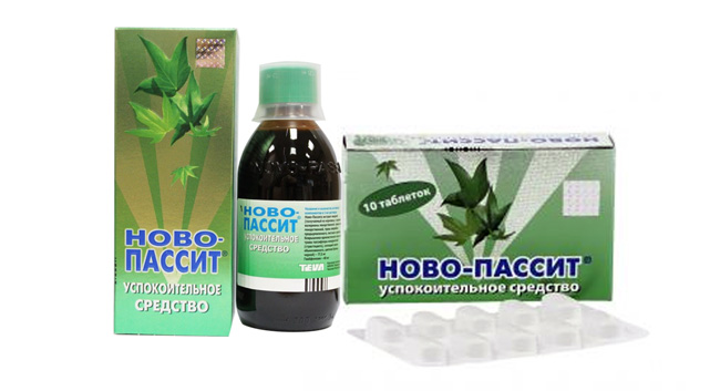 Новопассит выпускают в форме сиропа и таблеток