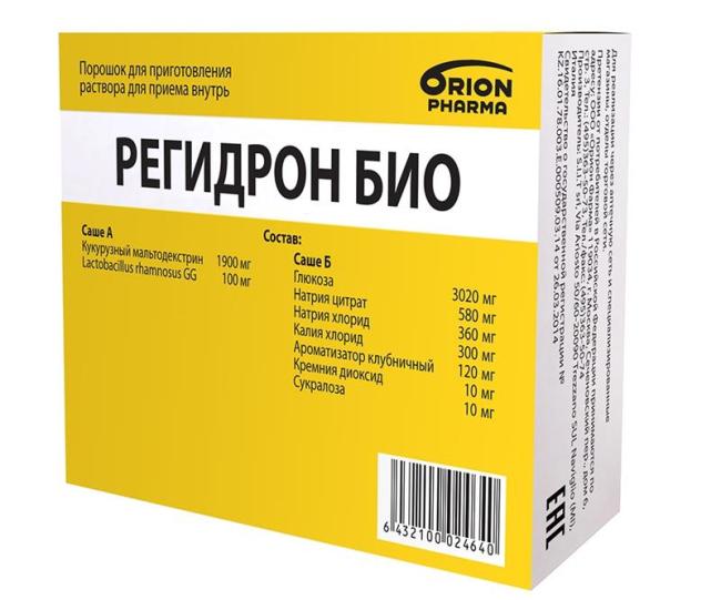 При диарее необходимо пить не менее 2 л жидкости в сутки, для профилактики обезвоживания. Для этой цели хорошо подойдет Регидрон