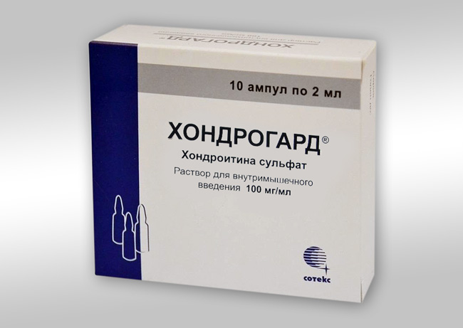 Хондрогард — стимулирует процессы регенерации в тканях суставов, помогает снять болевой синдром и увеличить подвижность в больном суставе