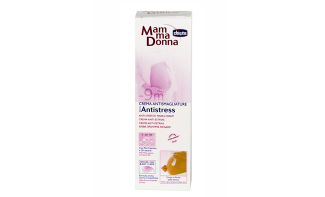 Chicco Mamma Donna прекрасно увлажняет кожу, увеличивает степень эластичности, воздействие крема происходит только на поверхностном уровне это исключает опасность нанесения вреда малышу
