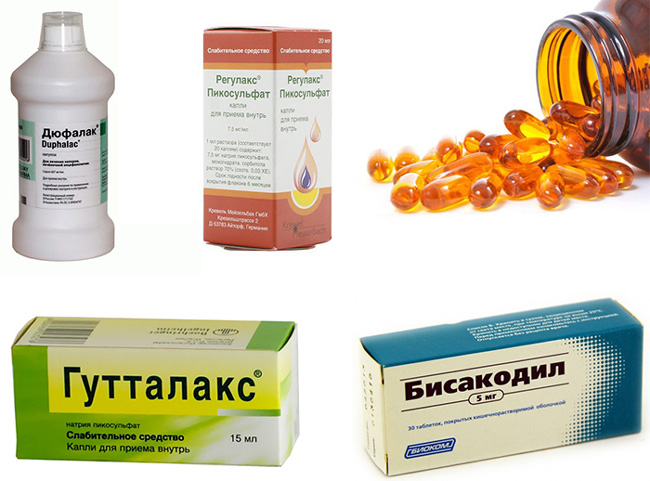 Слабительные раздражающего действия, эффект от приема препаратов наступает через 6-10 часов после приема