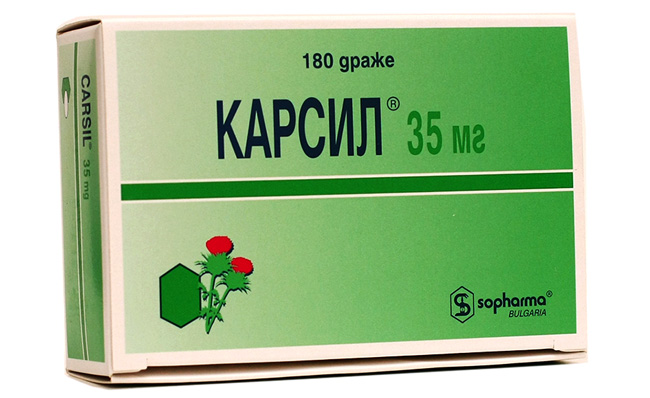 Карсил используют при заболевании печени, а Аллохол при патологиях желчного пузыря