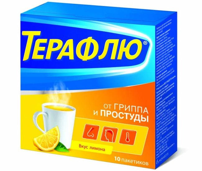 Терафлю – комплексное средство для лечения простудных заболеваний и гриппа. Обладает деконгестивным, обезболивающим, жаропонижающим и противоаллергическим эффектом