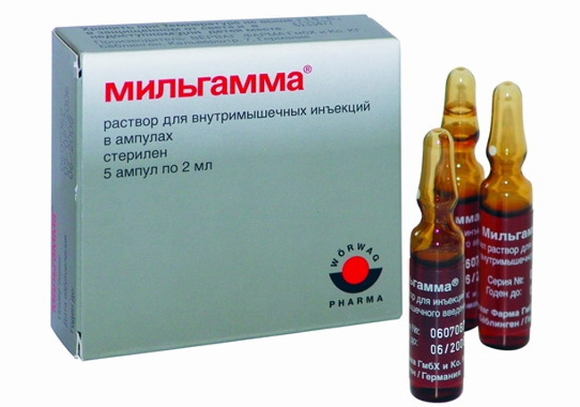 Нейротропные витамины группы В. Оказывает положительное действие при воспалительных, дегенеративных заболеваниях нервов, опорно-двигательного аппарата