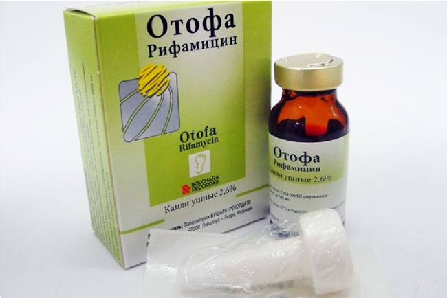 Отофа - полусинтетический антибиотик группы рифампицинов, обладает бактерицидным действием, эффективен практически при всех инфекциях наружного и среднего уха